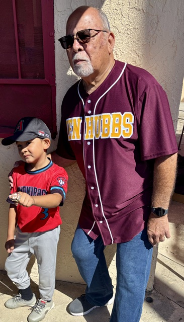 Mayor Frank J. Navarro celebrating Colton youth at the Ken Hubbs Little League closing ceremonies. Photo 21 of 23.