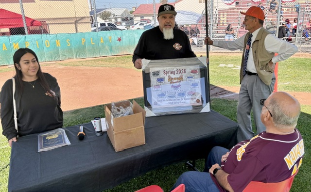 Mayor Frank J. Navarro celebrating Colton youth at the Ken Hubbs Little League closing ceremonies. Photo 11 of 23.
