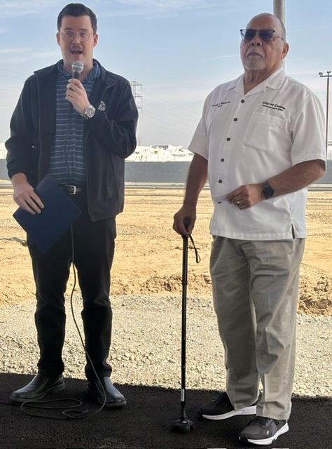 Mayor Frank J. Navarro at the Chandi Group Holiday Inn Express groundbreaking in Colton — marking new business investment in the city. Photo 6 of 24.