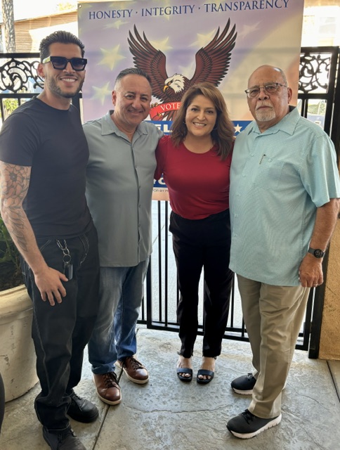Mayor Frank J. Navarro at the 2026 re-election campaign kickoff in Colton, California, with family, supporters, and community members. Photo 5 of 34.