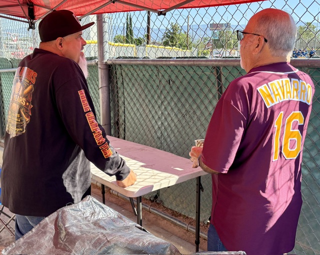 Mayor Frank J. Navarro celebrating Colton youth at the Ken Hubbs Little League closing ceremonies. Photo 8 of 23.