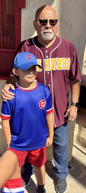 Mayor Frank J. Navarro celebrating Colton youth at the Ken Hubbs Little League closing ceremonies. Photo 16 of 23.