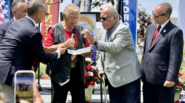 Mayor Frank J. Navarro at the City of Colton's Memorial Day 2026 ceremony honoring veterans and fallen service members. Photo 2 of 25.