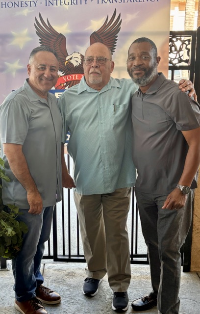 Mayor Frank J. Navarro at the 2026 re-election campaign kickoff in Colton, California, with family, supporters, and community members. Photo 22 of 34.