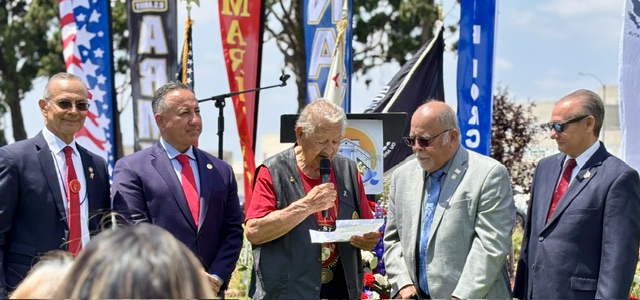 Mayor Frank J. Navarro at the City of Colton's Memorial Day 2026 ceremony honoring veterans and fallen service members. Photo 3 of 25.