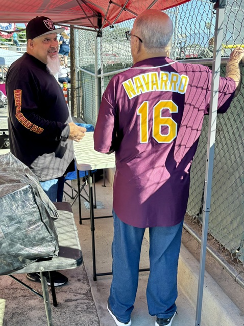 Mayor Frank J. Navarro celebrating Colton youth at the Ken Hubbs Little League closing ceremonies. Photo 7 of 23.